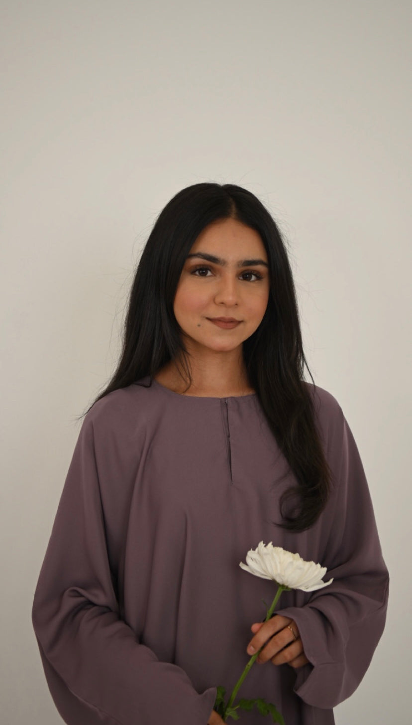 Premium high neck abaya with pockets