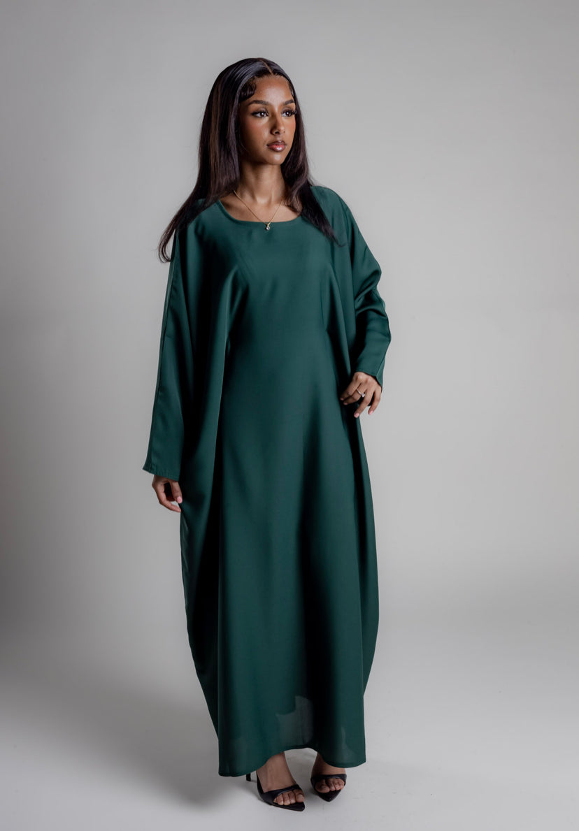 Butterfly abaya - Emerald Green
