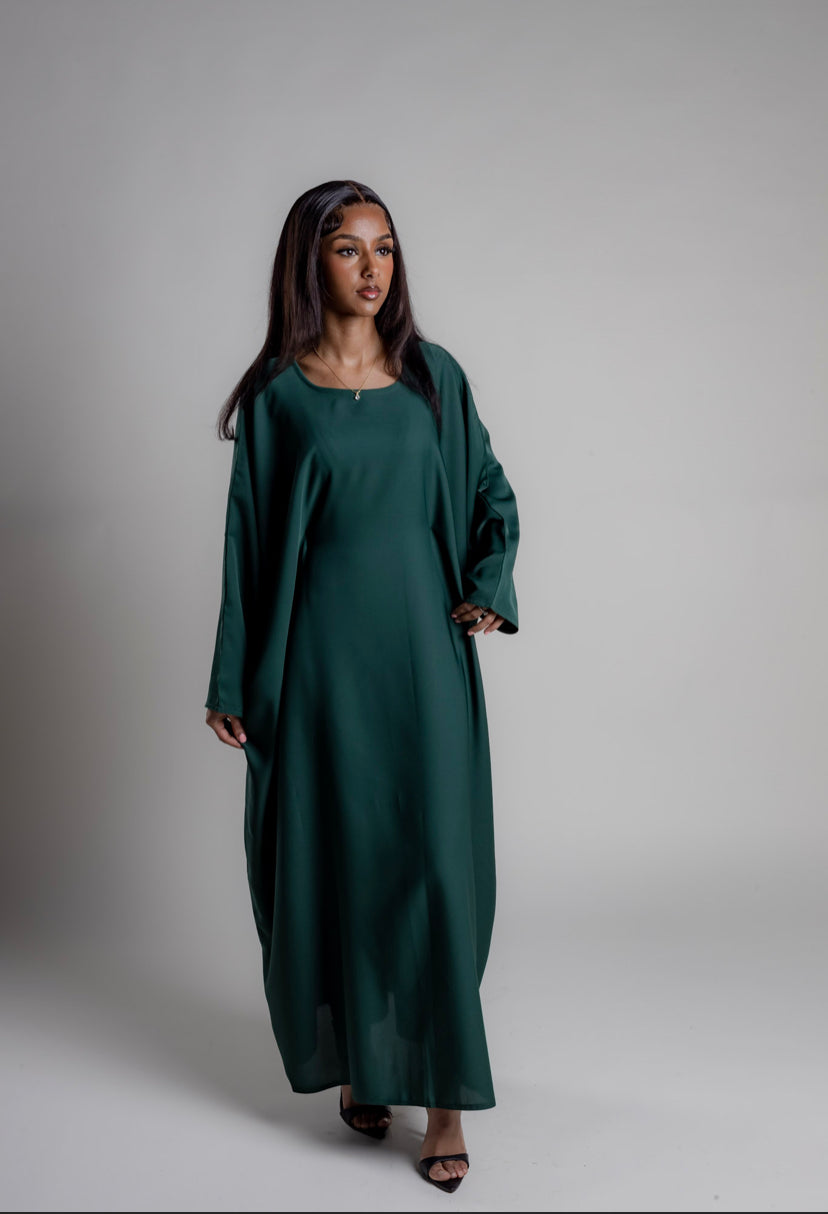 Butterfly abaya - Emerald Green Opulent Hijabs Butterfly abaya - Emerald Green Opulent Hijabs