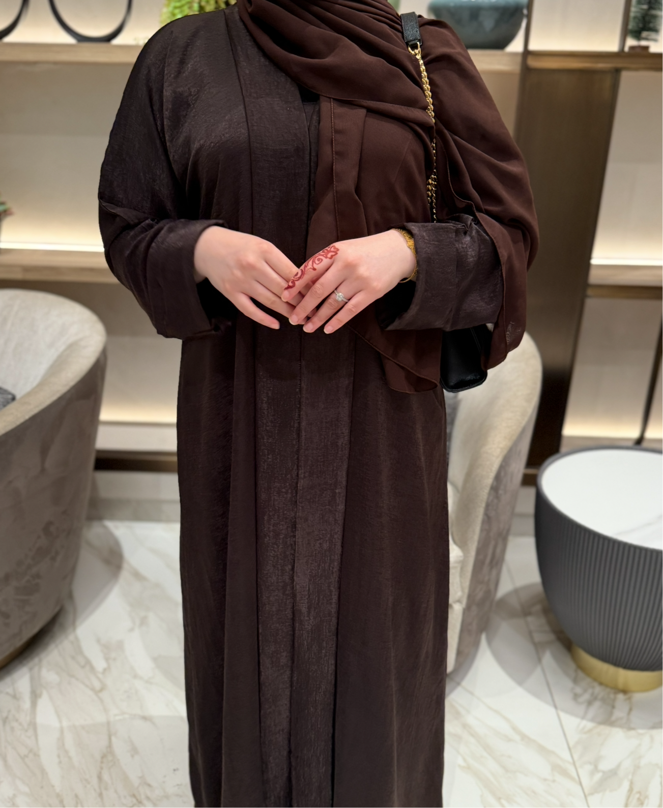 Ayla Abaya Three Piece