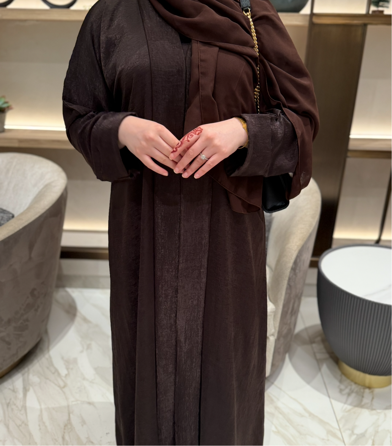 Ayla Abaya Three Piece
