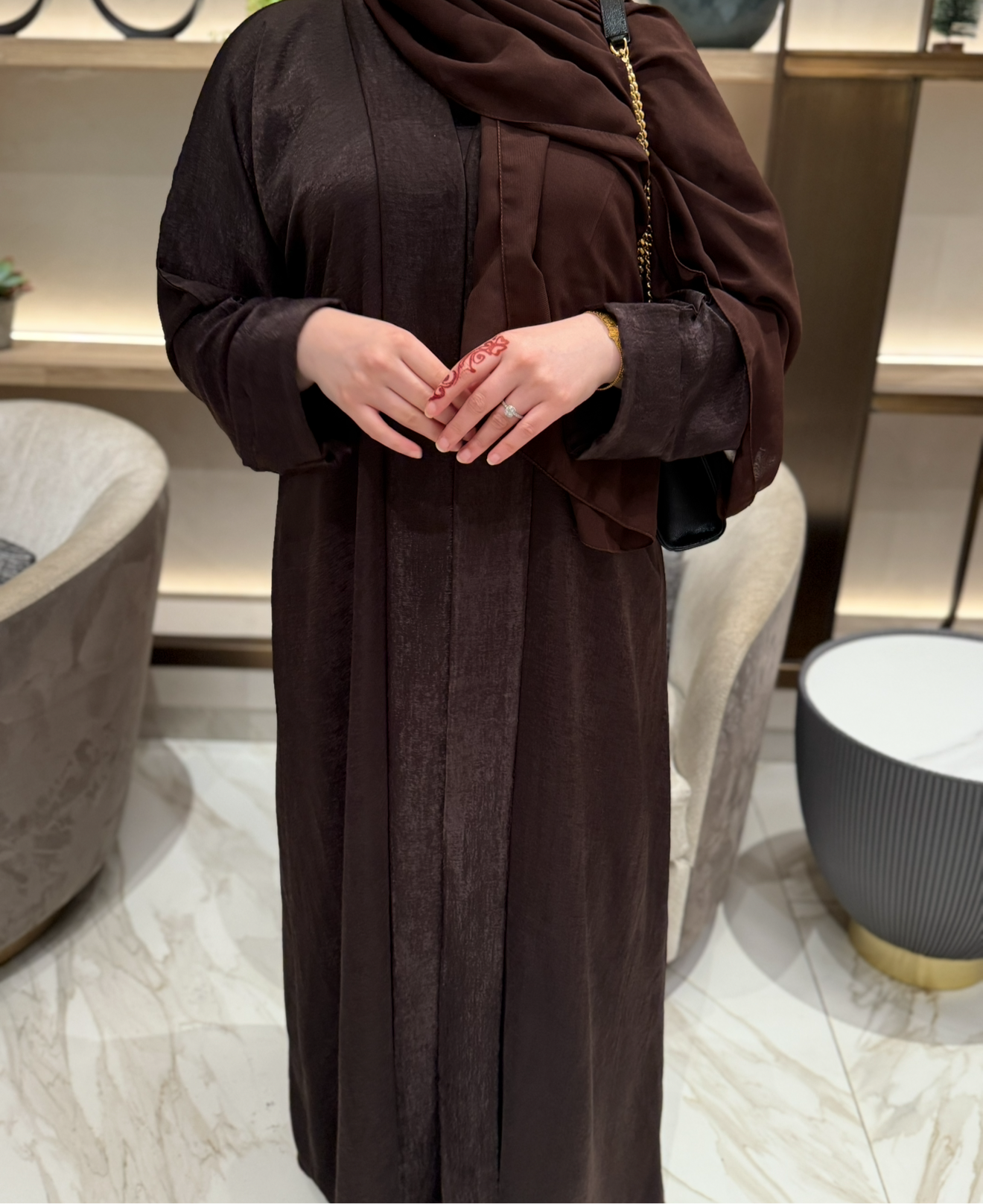 Ayla Abaya Three Piece
