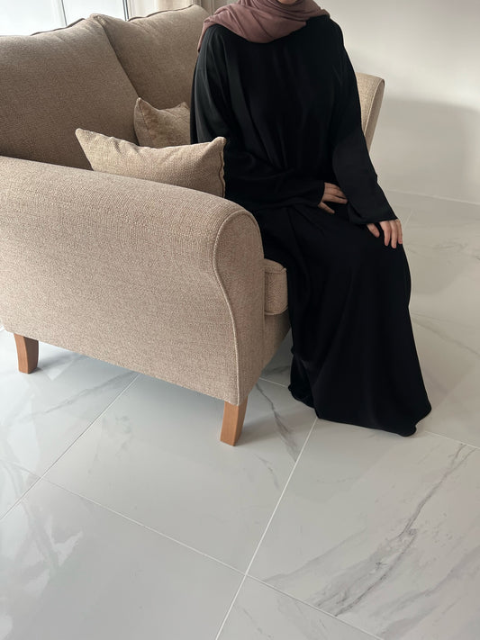 Butterfly Abaya - Black (hijab included)