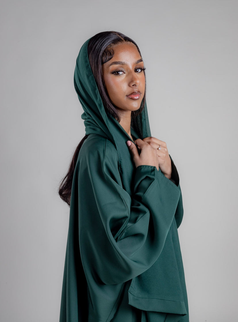 Butterfly abaya - Emerald Green  - has matching hijab (pre order - 1.5 weeks)