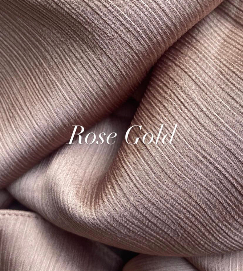 Instant Satin Silk Hijab - Rose Gold