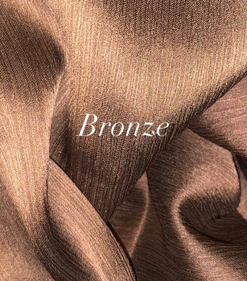 Luxury Satin Silk Hijab - Bronze